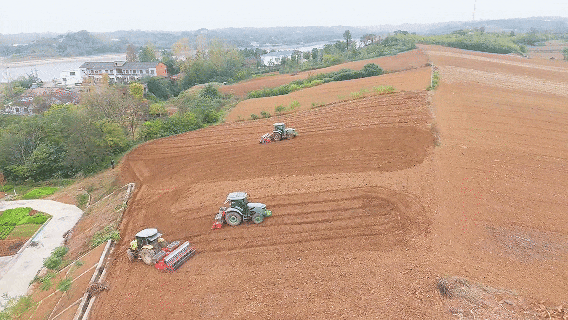 襄阳南漳2700台农机冲刺小麦播种收官战