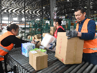 图集丨“双十一”将至  荆州邮政厉兵秣马战高峰