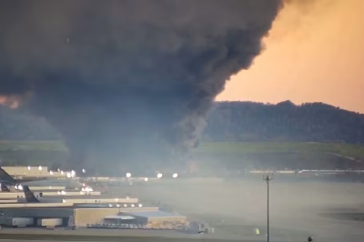 美货机坠毁细节披露：飞机起飞时左翼起火 引擎脱落