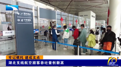 湖北卫视《湖北新闻》 | 湖北支线航空旅客吞吐量创新高
