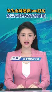 华为全球悬赏300万元 解决AI时代的存储难题