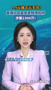 9.9元抽千元手办？直播间盲盒竟是赌博陷阱，涉案2300万