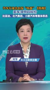 汽车行业出台反“内卷”《指南》，卖车须明码标价