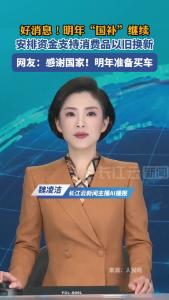 好消息！明年“国补”继续！安排资金支持消费品以旧换新