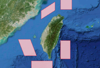 东部战区发布联合演训区公告及示意图
