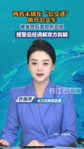 两名未成年“公交迷”偷开公交车并咬伤司机，报警后经调解双方和解