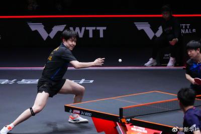 王楚钦孙颖莎3比0胜林诗栋蒯曼，取得混双二连胜