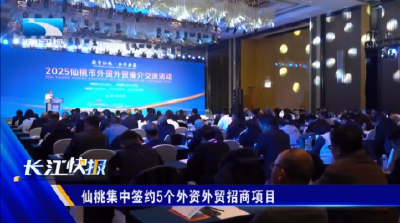 仙桃集中签约5个外资外贸招商项目