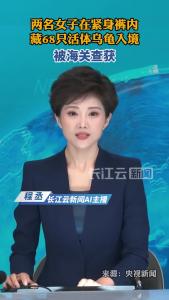 两名女子在紧身裤内藏68只活体乌龟入境 被海关查获