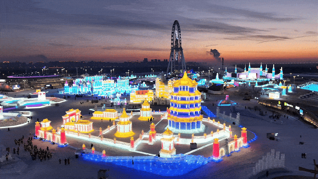 真不是AI！冰雕黄鹤楼霸屏央媒