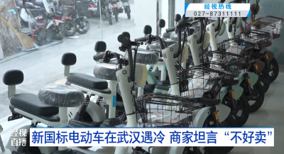 新国标电动车在武汉遇冷 商家坦言“不好卖”