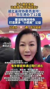 湖北省政协委员金玲：莲藕节在港办了12届，要深挖两地特色，打造更多“小而美”公益