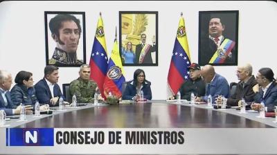 马杜罗遭美强行控制后 委内瑞拉代理总统召集首次内阁会议