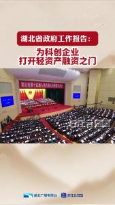 湖北省政府工作报告：为科创企业打开轻资产融资之门
