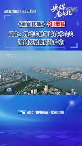 《新闻联播》今日聚焦 湖北：推动关键领域技术攻关 加快发展新质生产力