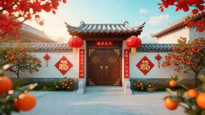 马年迎新春，福寿喜盈门