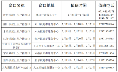 神农架林区公安局户籍窗口春节服务“不打烊”