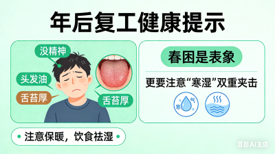 年后复工没精神、头发油、舌苔厚？除了春困，更要注意“寒湿”双重夹击