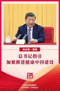 两会第一观察｜总书记指引加紧推进健康中国建设