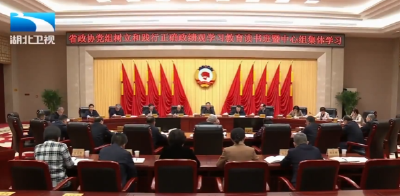 省政协党组树立和践行正确政绩观学习教育读书班举行集体学习研讨 孙伟主持并讲话