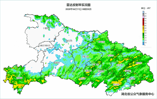 雨水一波接一波，湖北明天降水间歇，最高气温小幅回升