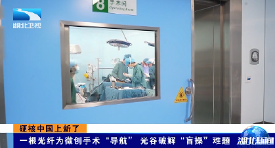 硬核中国上新了 | 一根光纤为微创手术“导航”  光谷破解“盲操”难题