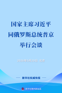 习近平同俄罗斯总统普京举行会谈