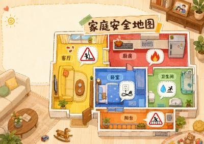 暑假“宅家”也会受伤——这份“家庭安全地图”请和孩子一起排查