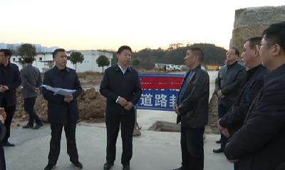 纪道清到鑫善建材产业园现场办公  