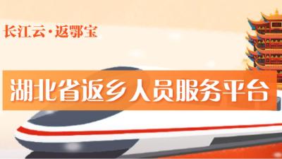長江云·返鄂寶——湖北省返鄉人員人員服務平臺正式上線