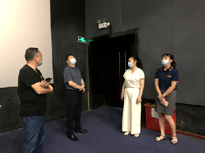 市委宣传部来房调研影院和县级融媒体中心建设工作