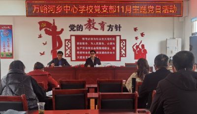 【学习贯彻党的二十大精神】万峪河乡中心学校传达学习党的二十大精神