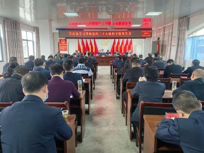 刘俊到军店镇宣讲党的二十大精神