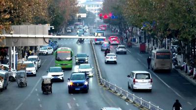 挂彩灯备年货 “烟火气”里年味浓