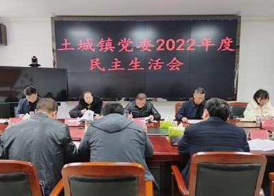 高明哲参加并指导土城镇党委2022年度民主生活会