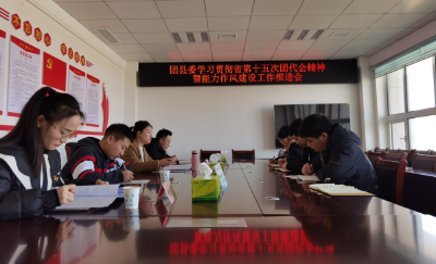 【能力作风建设在行动】团县委召开学习贯彻省第十五次团代会精神暨  能力作风建设工作推进会