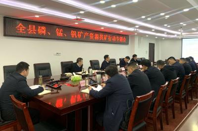 谢晓鸣专题研究部署矿产资源找矿行动