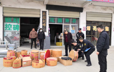 县应急管理局：查获非法烟花爆竹78件