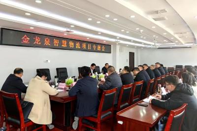 谢晓鸣主持召开金龙泉智慧物流项目专题会