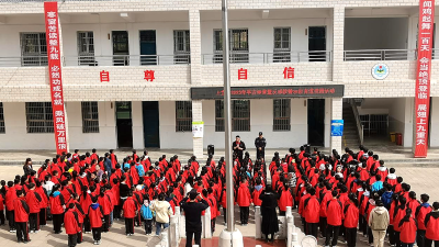上龛乡开展国家安全暨反邪教宣传进校园活动
