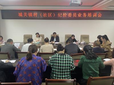 城关镇纪委：村纪检委员“体能增智”  激活监督“神经末梢” 