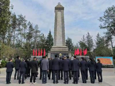 县林业局：清明扫墓祭英烈 入党誓词记心间