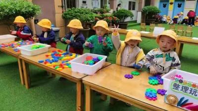城关镇培心幼儿园开展自理能力比赛活动