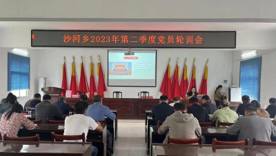 沙河乡开展2023年第二季度党员轮训工作