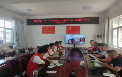 姚坪乡：小小学生志愿者 扛起平安大责任