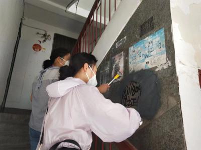 县农机服务中心：干部齐上阵 文明创建不停歇
