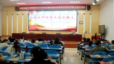 强师德 守初心 担使命 铸师魂 ——县东城小学教联体开展党风廉政建设暨暑期师德师风集中教育培训