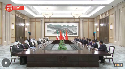 独家视频丨习近平会见科威特王储米沙勒