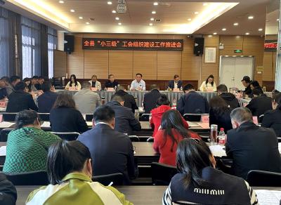 我县“小三级”工会组织建设工作推进会召开