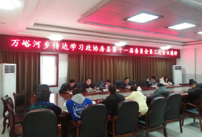 万峪河乡政府传达学习贯彻两会精神
